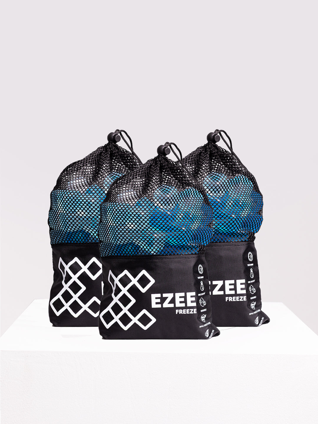 Mini Freeze Blue Ice - 3.5lb Black Bag
