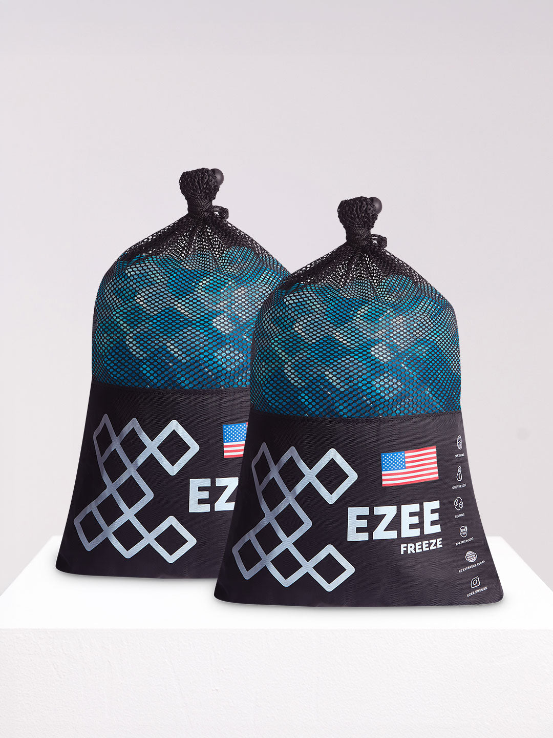 Mega Freeze Blue Ice - 10.5lb Black Bag