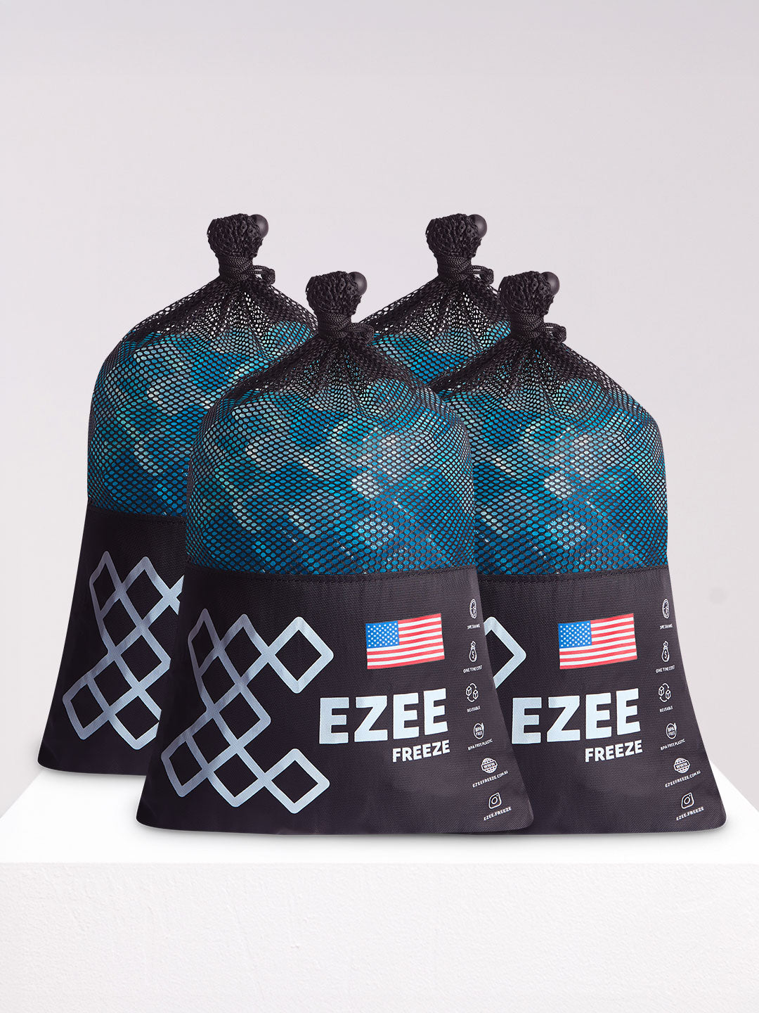 Mega Freeze Blue Ice - 10.5lb Black Bag