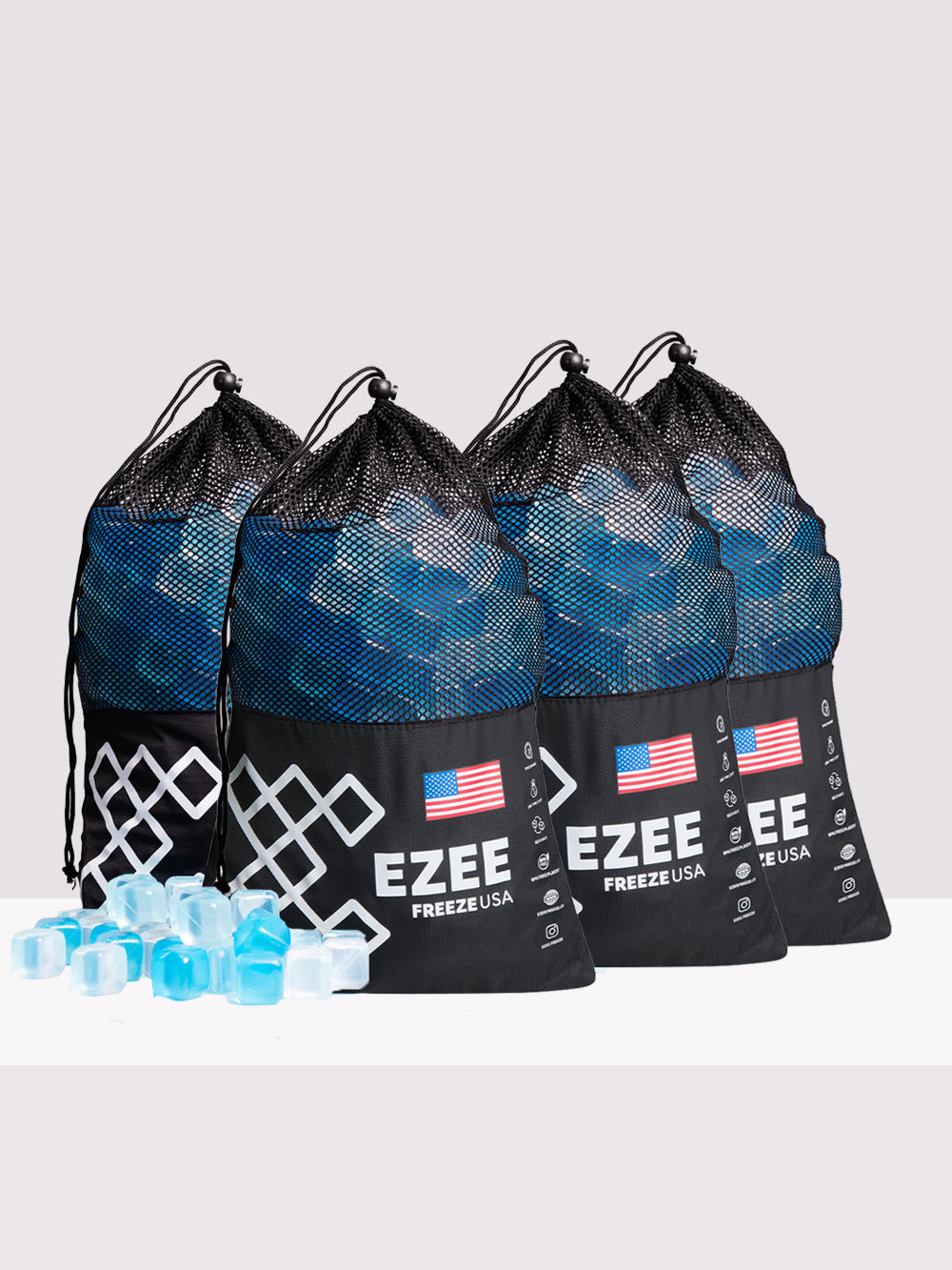 Mega Freeze Blue Ice - 10.5lb Black Bag