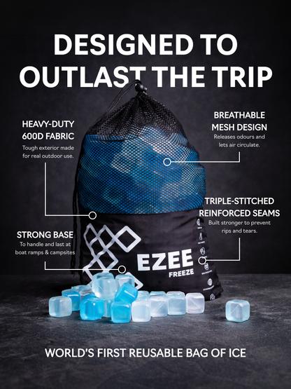 Mini Freeze Blue Ice - 3.5lb Black Bag