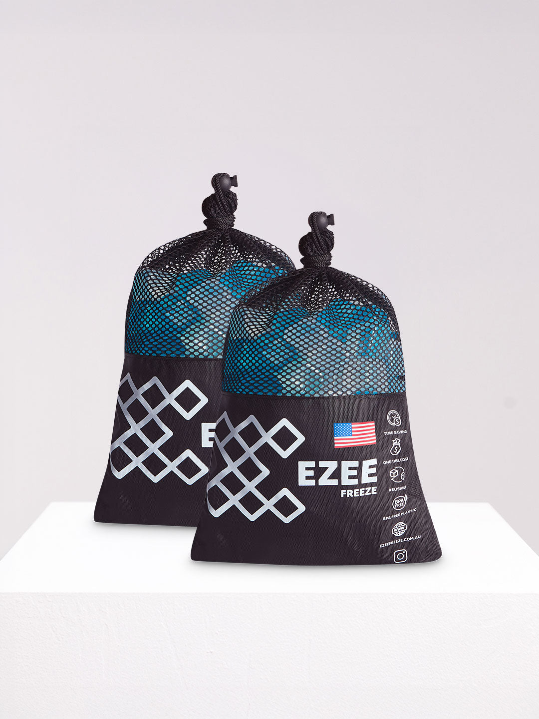 Mini Freeze Blue Ice - 3.5lb Black Bag