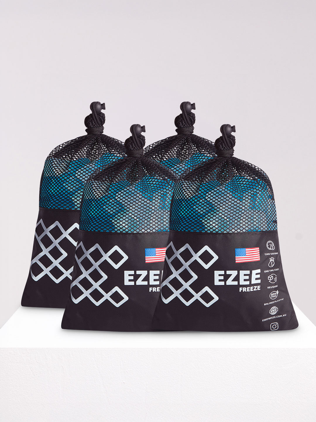 Mini Freeze Blue Ice - 3.5lb Black Bag